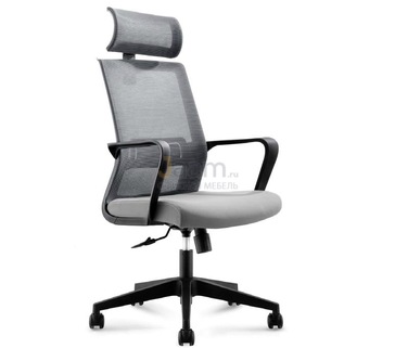 Кресло для руководителя Интер CH-180A серое