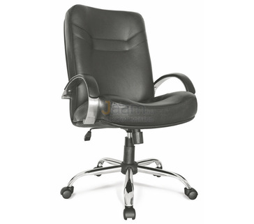 Кресло для руководителя Министр хром короткий
