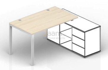 Мебель для персонала Стол для крепления к сервисной опорной тумбе (2 громмета) STG148FU