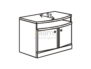 Мебель для гостиниц Тумбочка под телевизор R5204