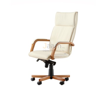 Кресло для руководителя Лондон/П Кожа нестандартная/база дерево