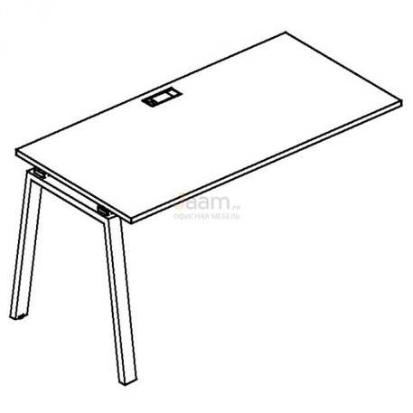 Мебель для персонала Секция стола рабочей станции на металлокаркасе TRE Б3 013-1 БП