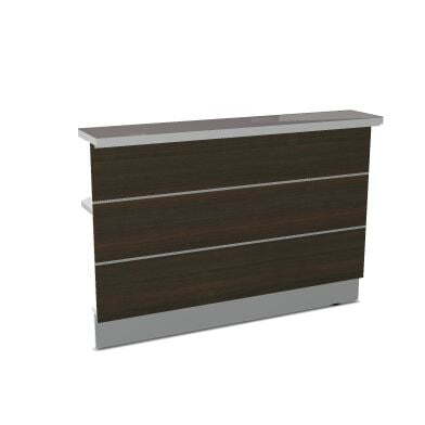 Модуль ресепшн для прямого угла левый Valde LAL23L 2290x917x1105 (Каштан)