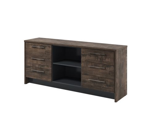 Тумба Torston T-13-03 2200x520x970 (Дуб Бунратти/Антрацит)