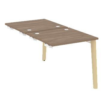 Стол-приставка двойной на деревянных опорах Onix Wood OW.D.SPR-0.8 780x1635x750