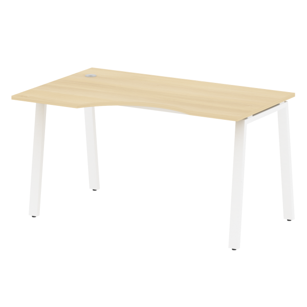 Стол криволинейный левый Metal System Style БА.СА-2 Л 1400x900x750