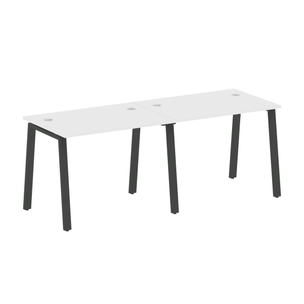 Рабочая станция на 2 рабочих места на А-образном м/к Metal System Style БА.СМ-2.1 2000x720x750