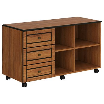 Тумба мобильная Larex LCRT 1250 L 1200x500x670