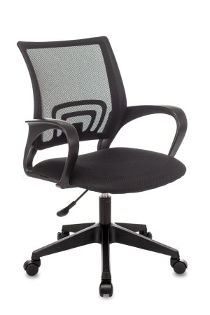Кресло офисное TopChairs ST-Basic сетка/ткань черный (Компьютерное кресло ST-Basic черный)