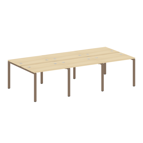 Рабочая станция на 6 раб. мест Metal System Style БП.СМ-6.1 3000x1475x750