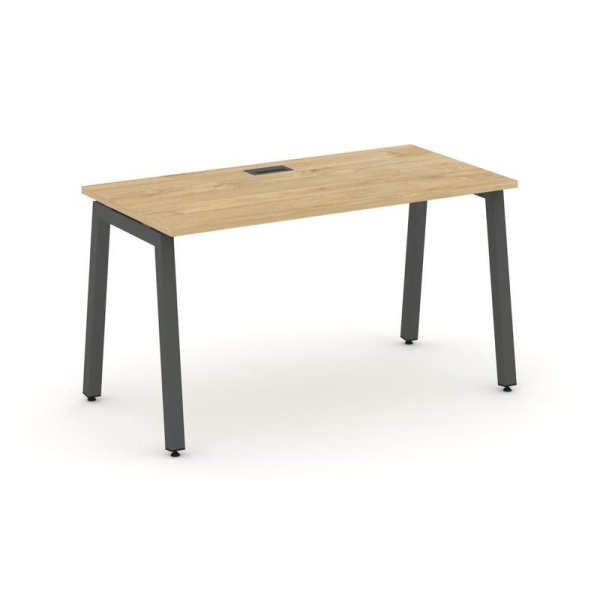 Стол письменный SN-5A.SP-001 (980х600х750) (Тиквуд Светлый/Металл Антрацит)
