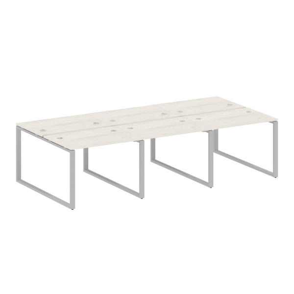 Рабочая станция Metal System Style БО.СМ-6.1 3000x1475x750 (Дуб Наварра/Серый металл)