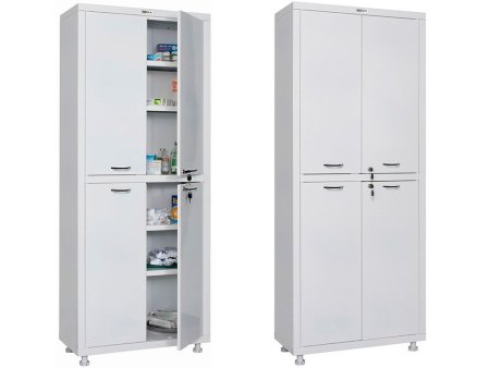 Медицинский шкаф HILFE МД 2 1670/SS (Белый)