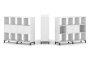 Набор стеллажа 1 сторонний, 3 яруса SN.NS-341 (1488х400х1248)