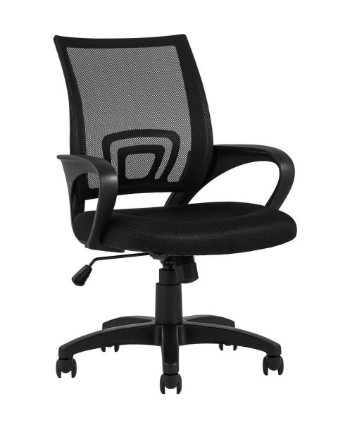 Кресло офисное TopChairs Simple черное (Компьютерное кресло Simple черный)