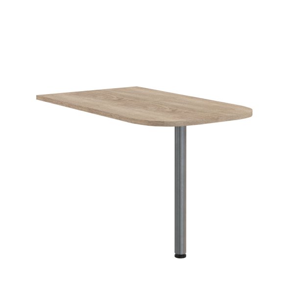 Приставка Offix-new OB 127 1200x700x25 (Дуб Сонома светлый/металлик)