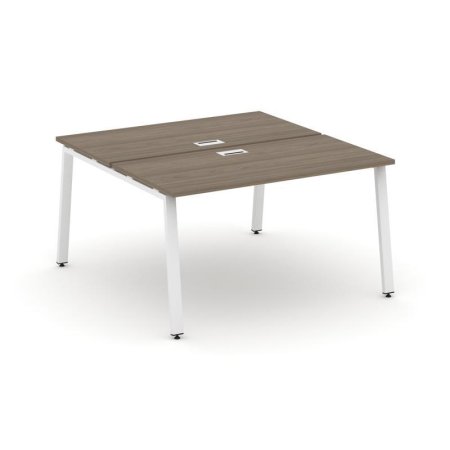 Рабочая станция 2-х сторонняя SN-6A.DRS-023 (1380х1632х750) (Вяз Благородный/Металл Белый)