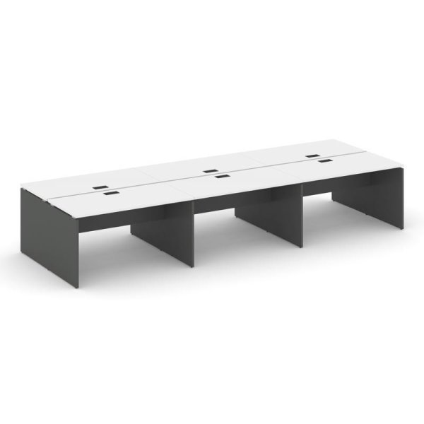 Рабочая станция 2-х сторонняя SN-D.DRS-084 (4740х1632х750) (Белый/Антрацит)