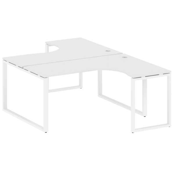 Рабочая станция криволинейная Metal System Style БО.РАС-СА-2.4 1600x2435x750