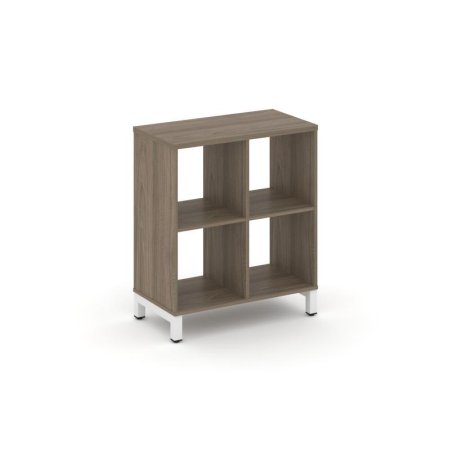 Каркас стеллажа 2 яруса SN.KS-220 (754х400х881) (Вяз Благородный/Металл Белый)