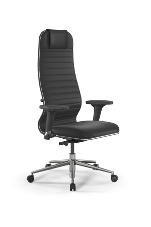 Кресло для руководителя Метта SynchroSit 10 B1-117D - Extra /Um02/Wm12/D02P(M23.B23.G18.W02) (Черный)