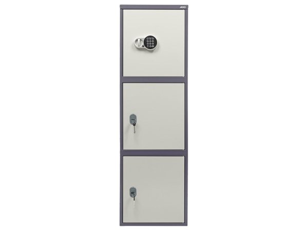 Бухгалтерский шкаф AIKO SL-150/3Т EL (Графит/Светло-серый)