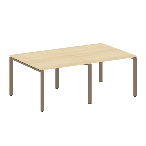 Переговорный стол 2 столешницы Metal System Style БП.ПРГ-2.1 2000x1235x750