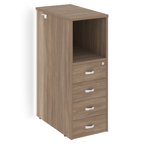 Тумба с подсветкой 4 ящика проходная, средняя Onix O.R-TV-4.S 436x767x1185