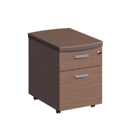 Тумба выкатная 2-ящ. дерево, мет. ручки ISixty PR33S 420x640x580 (Табачный Ясень)