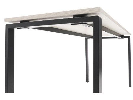 Стол NT 160x70 белое дерево/антрацит (Светлый/Антрацит)