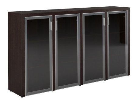 Шкаф-витрина для документов TRIUMF (2250x485x1279) (Венге Цаво)