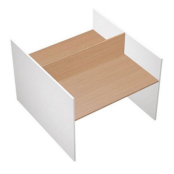 Рабочая станция на опорах ДСП (2х120) Profiquadro КВ 1410 БВ 1250x1570x1114