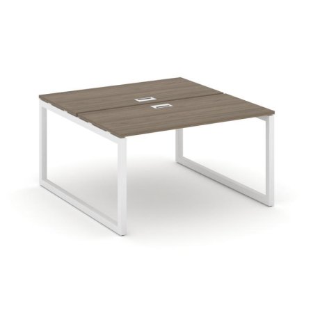 Рабочая станция 2-х сторонняя SN-5O.DRS-014 (1580х1432х750) (Вяз Благородный/Металл Белый)