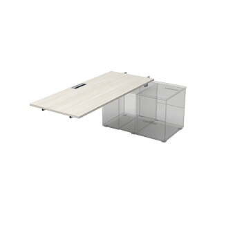 СПС.989 Стол рабочий прямолинейный для крепления на тумбу, средний (1400x800x750)