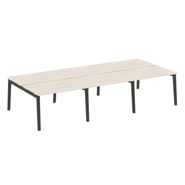 Рабочая станция на деревянных опорах Onix Wood OW.D.RS-6.2.8 3540x1635x750