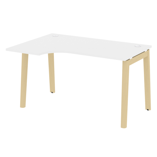 Стол эргономичный левый на деревянных опорах Onix Wood OW.SA-2L 1380x980x750