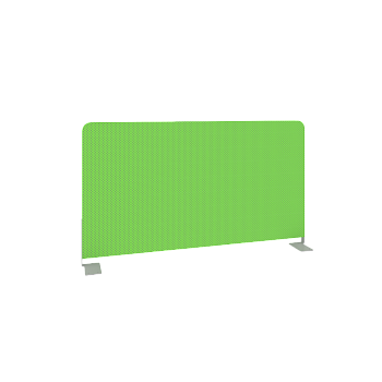 Экран тканевый боковой Style Л.ТЭКР-5 Ткань зеленая/крепление серое 720x22x390