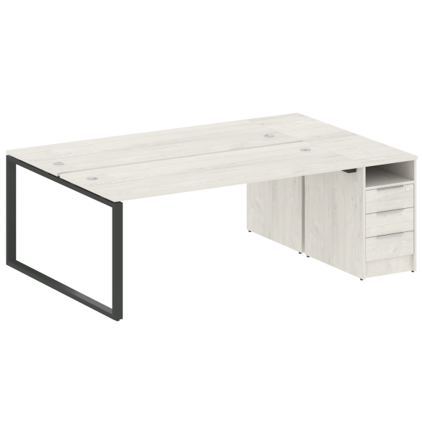 Рабочая станция Metal System Style БО.РС-СТП-2.5 2212x1475x750 (Дуб Наварра/Антрацит металл)