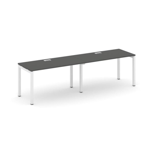 Рабочая станция 1 сторонняя SN-5P.ORS-024 (3160х800х750) (Антрацит/Металл Белый)