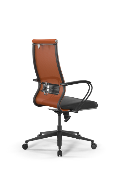 Кресло для руководителя Метта Sit 10 B2-163K - T+Extra /Km00/Wm12/K3bL(M09.B11.G19.W02) (Черный | Оранжевый)
