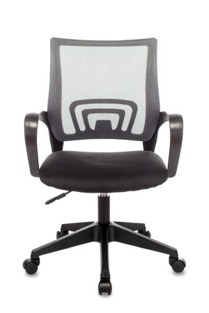 Кресло офисное TopChairs ST-Basic сетка/ткань темно-серый (Компьютерное кресло ST-Basic темно-серый)