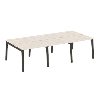 Рабочая станция на деревянных опорах Onix Wood OW.D.RS-6.1.7 2940x1475x750