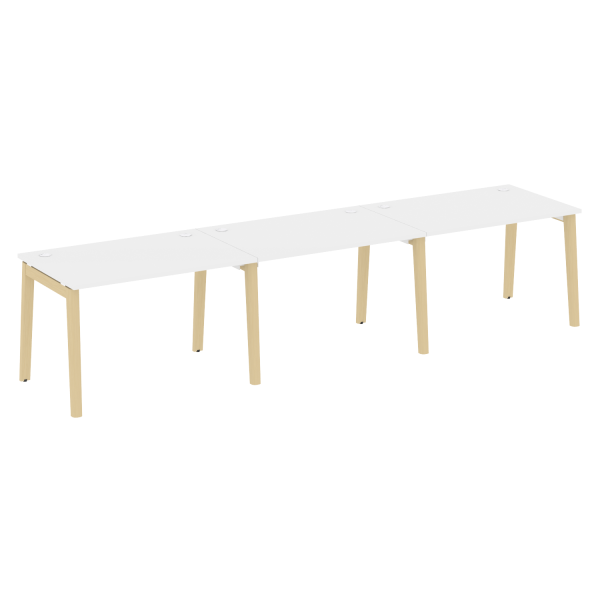 Рабочая станция на деревянных опорах Onix Wood OW.RS-3.2.8 3540x800x750