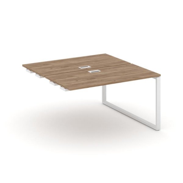 Стол-приставка к опорным элементам SN-6O.DPRS-001 (980х1232х750) (Дуб Табак/Металл Белый)