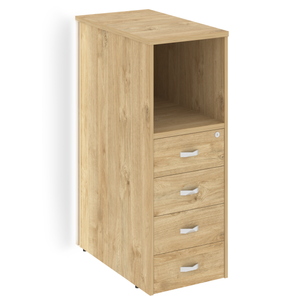 Тумба с подсветкой 4 ящика завершающая, левая Onix O.R-TV-4.SL 436x767x1185