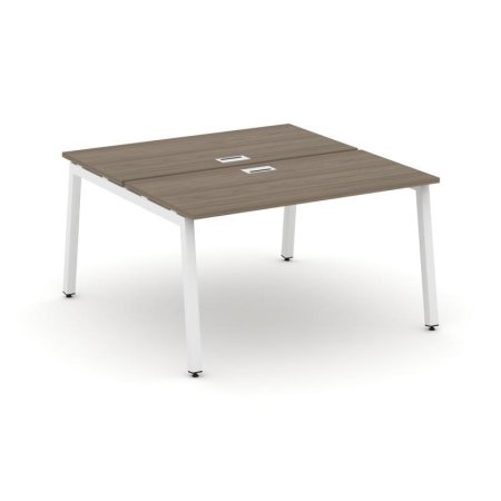 Рабочая станция 2-х сторонняя SN-5A.DRS-023 (1380х1632х750) (Вяз Благородный/Металл Белый)