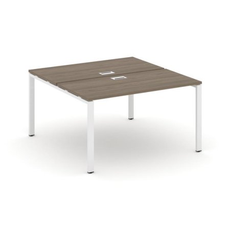 Рабочая станция 2-х сторонняя SN-6P.DRS-002 (1180х1232х750) (Вяз Благородный/Металл Белый)