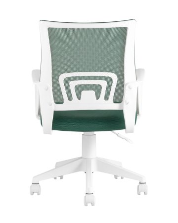 Кресло офисное TopChairs ST-BASIC-W зеленый крестовина пластик белый (Компьютерное кресло ST-BASIC-W зеленый)