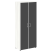 Шкаф для документов со стеклом черным LT.ST-1.10 R black