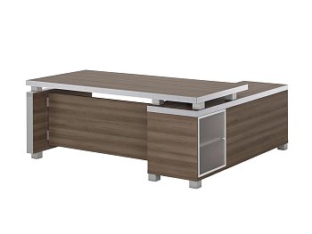Стол в кабинет руководителя письменный с приставкой Edvard EDV204 2200x1750x750